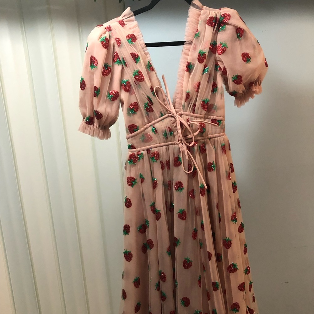 Strawberry Midi Dress  lirika matoshi